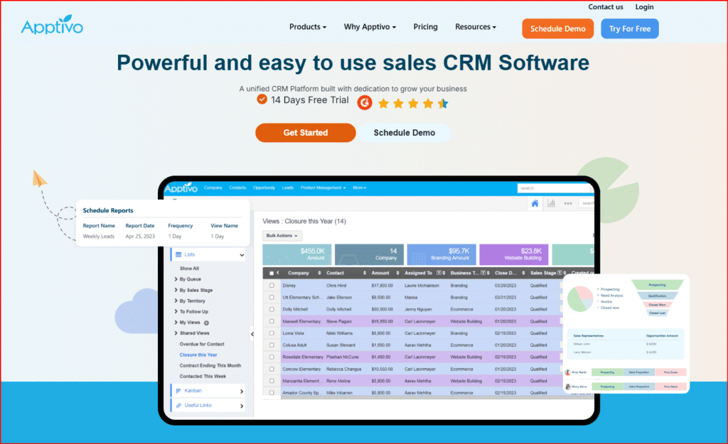 Apptivo CRM