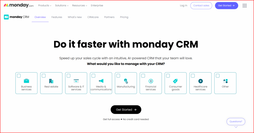 Monday.com CRM