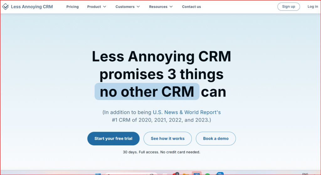 Less Annoying CRM
