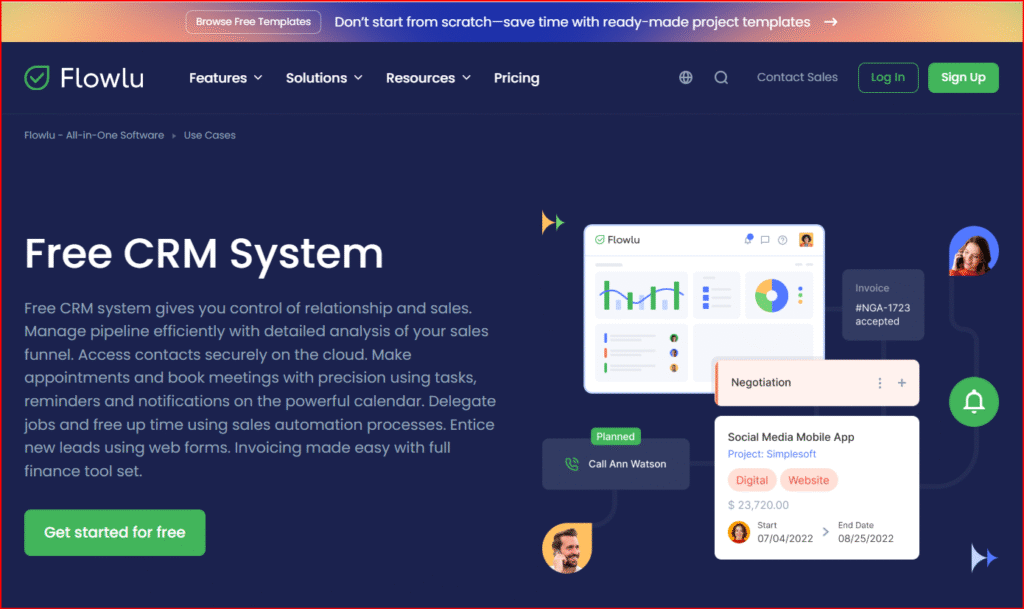 Flowlu Free CRM